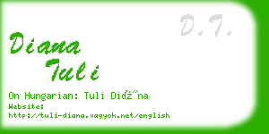 diana tuli business card